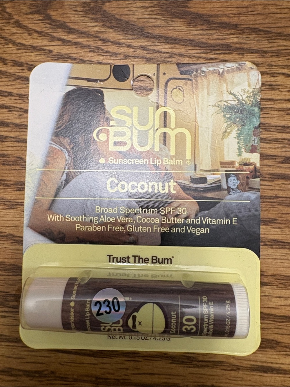 Sun Bum Coconut SPF 30 Lip Balm — Brown